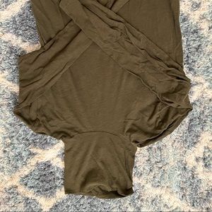 Madewell green whisper turtleneck